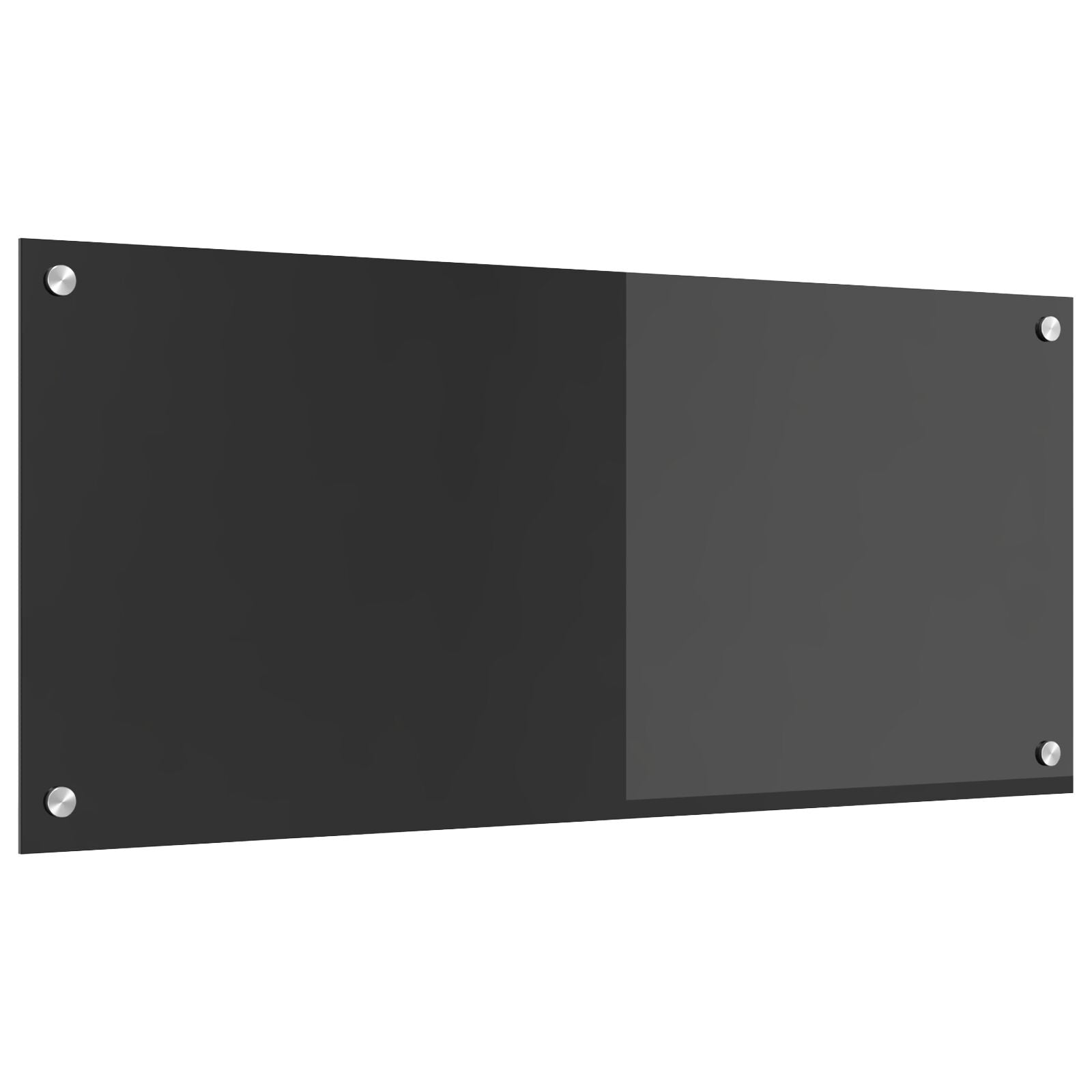 Schienale Per Cucina  Grigio Scuro 90X40X0,6 Cm In Vetro Temperato