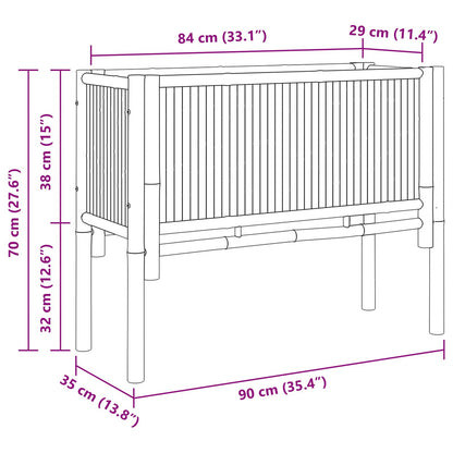 Letto Da Giardino 90X35X70 Cm In Bambù