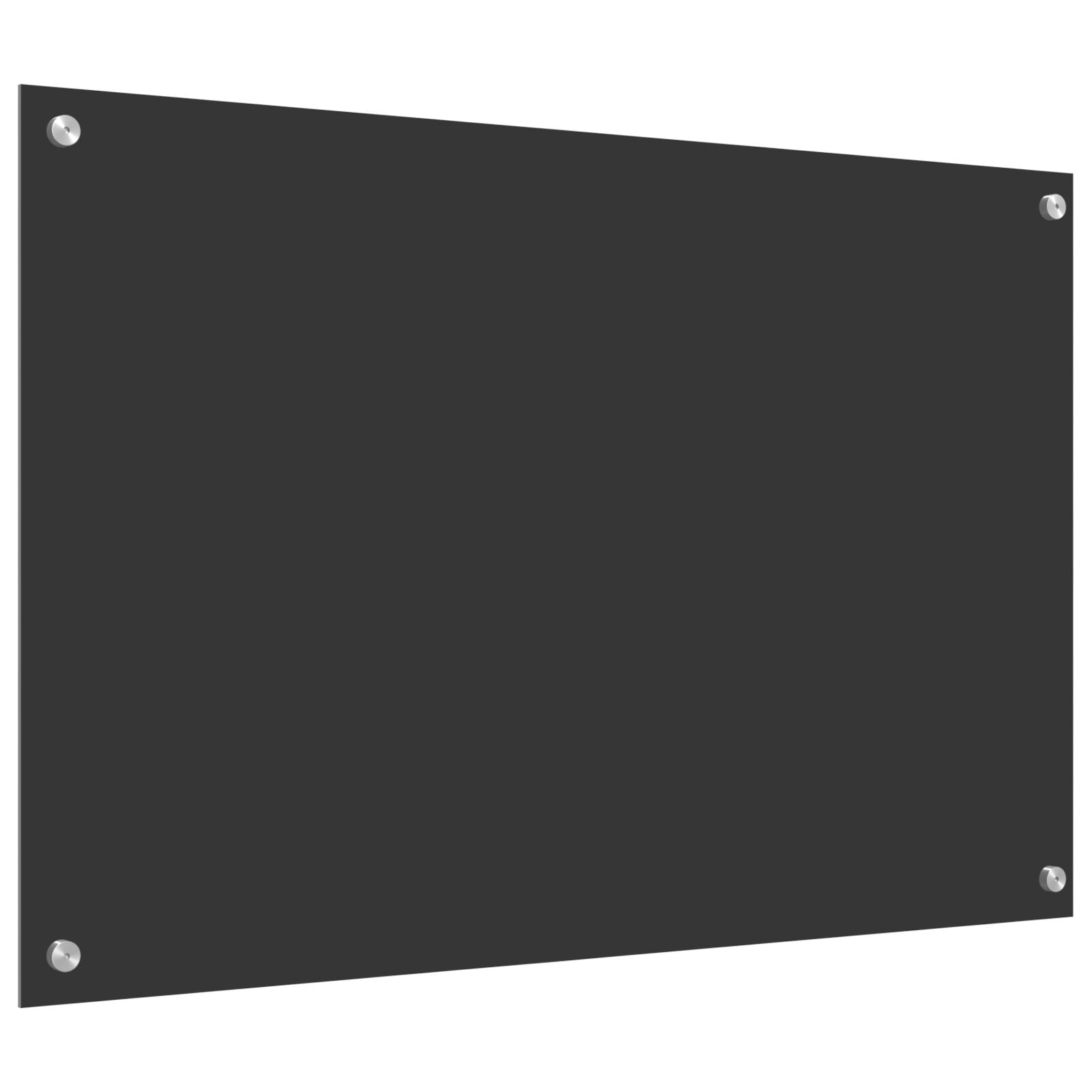 Schienale Cucina Grigio Scuro 90X60X0,6 Cm In Vetro Temperato