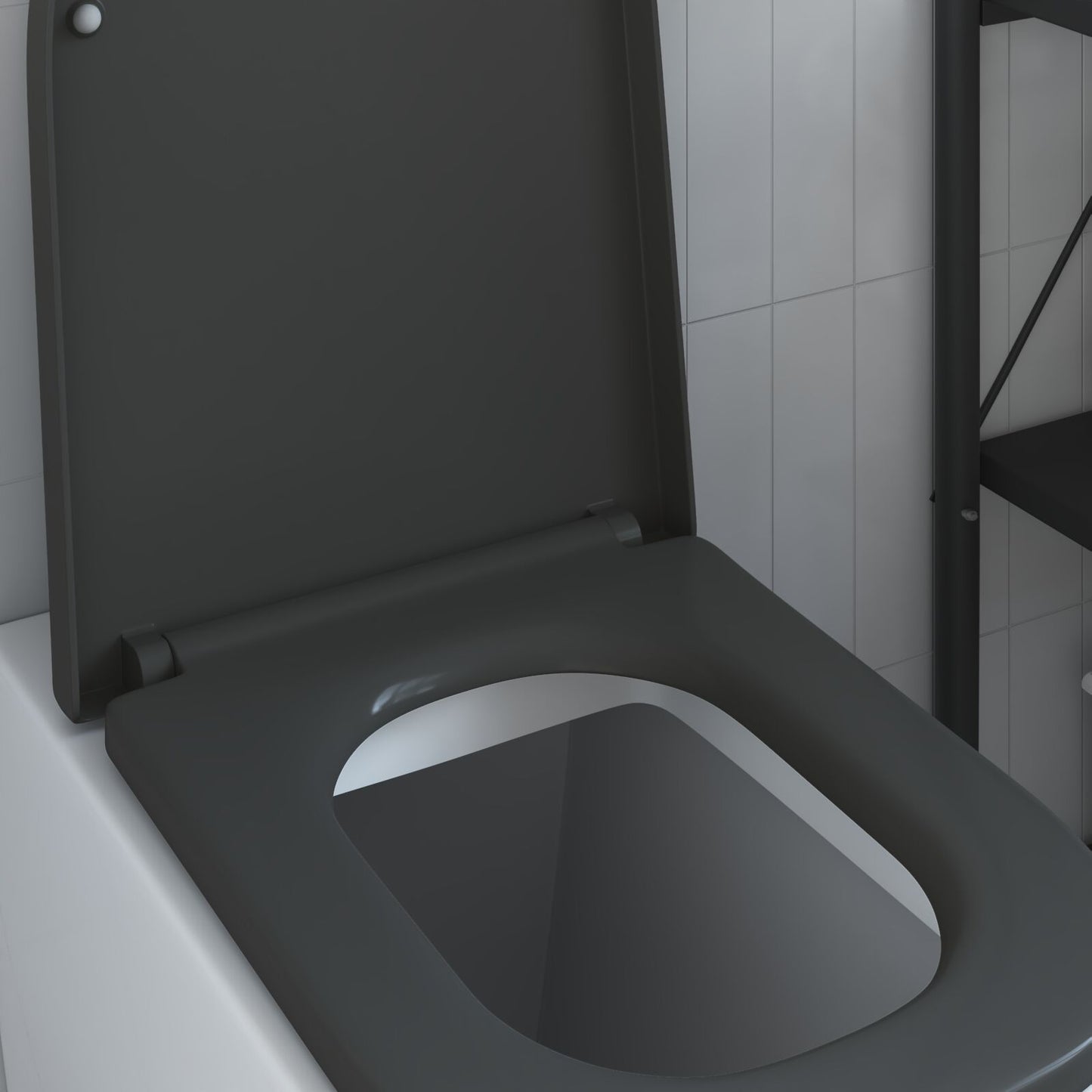 Sedile Del Wc A Rilascio Rapido Con Chiusura Morbida In Duroplast