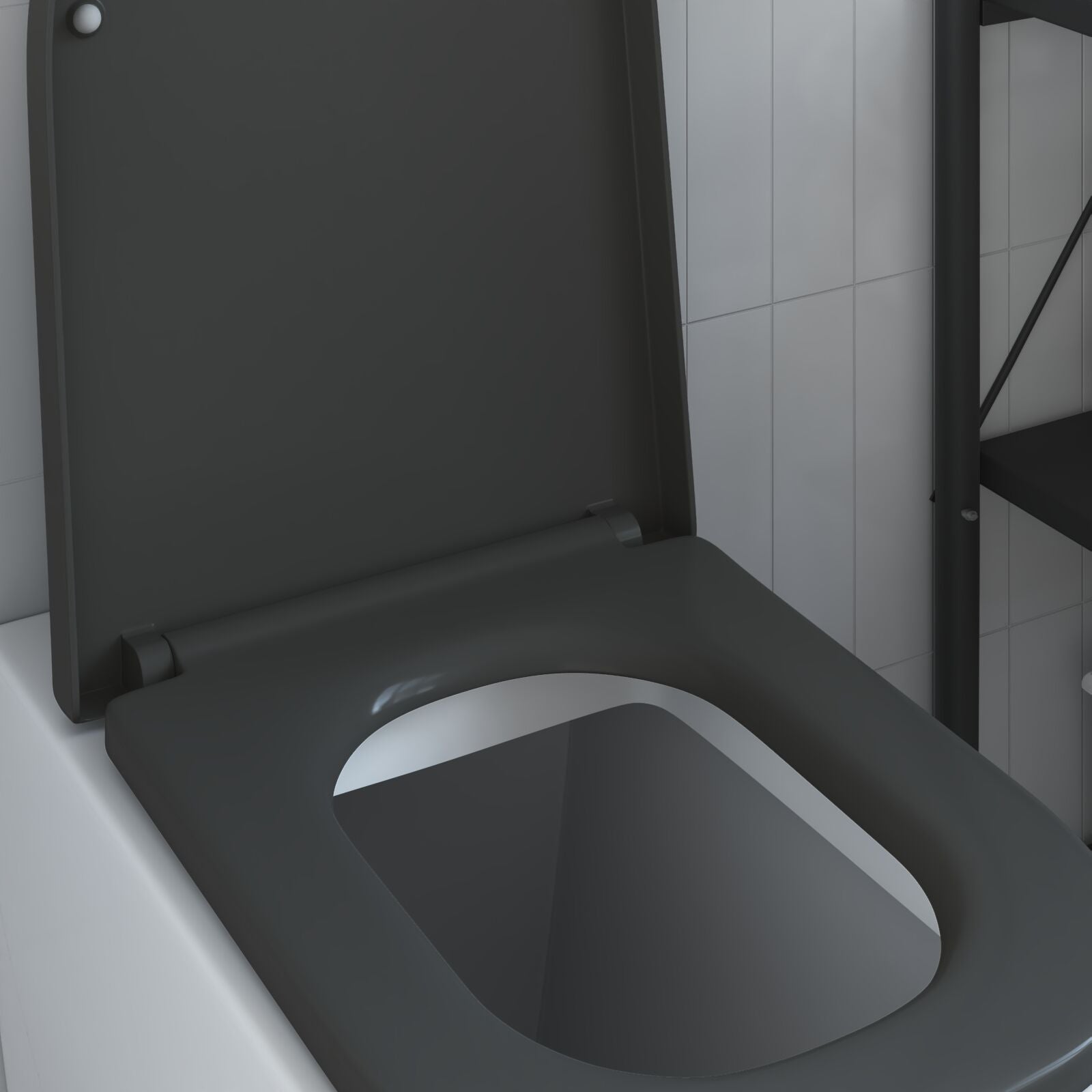 Sedile Del Wc A Rilascio Rapido Con Chiusura Morbida In Duroplast