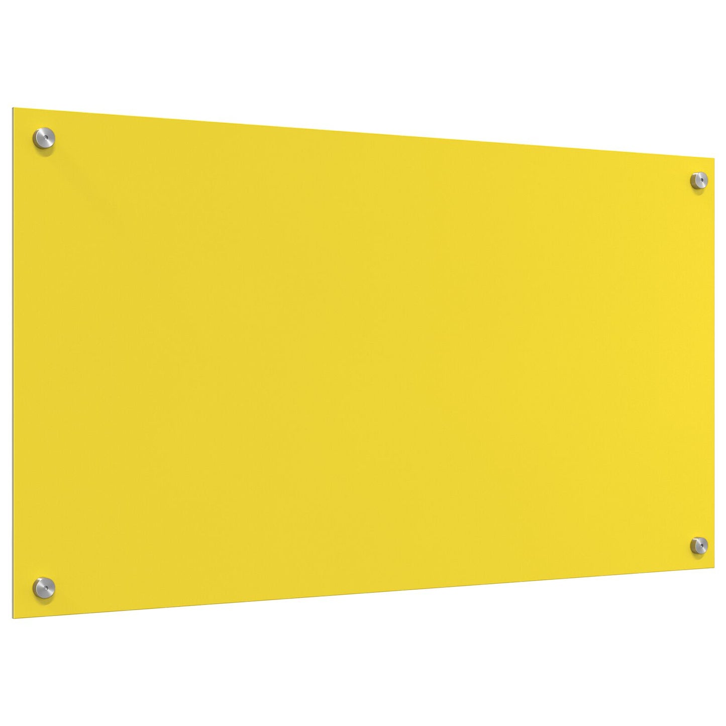 Schienale Da Cucina Giallo 90X50X0,6 Cm In Vetro Temperato Di