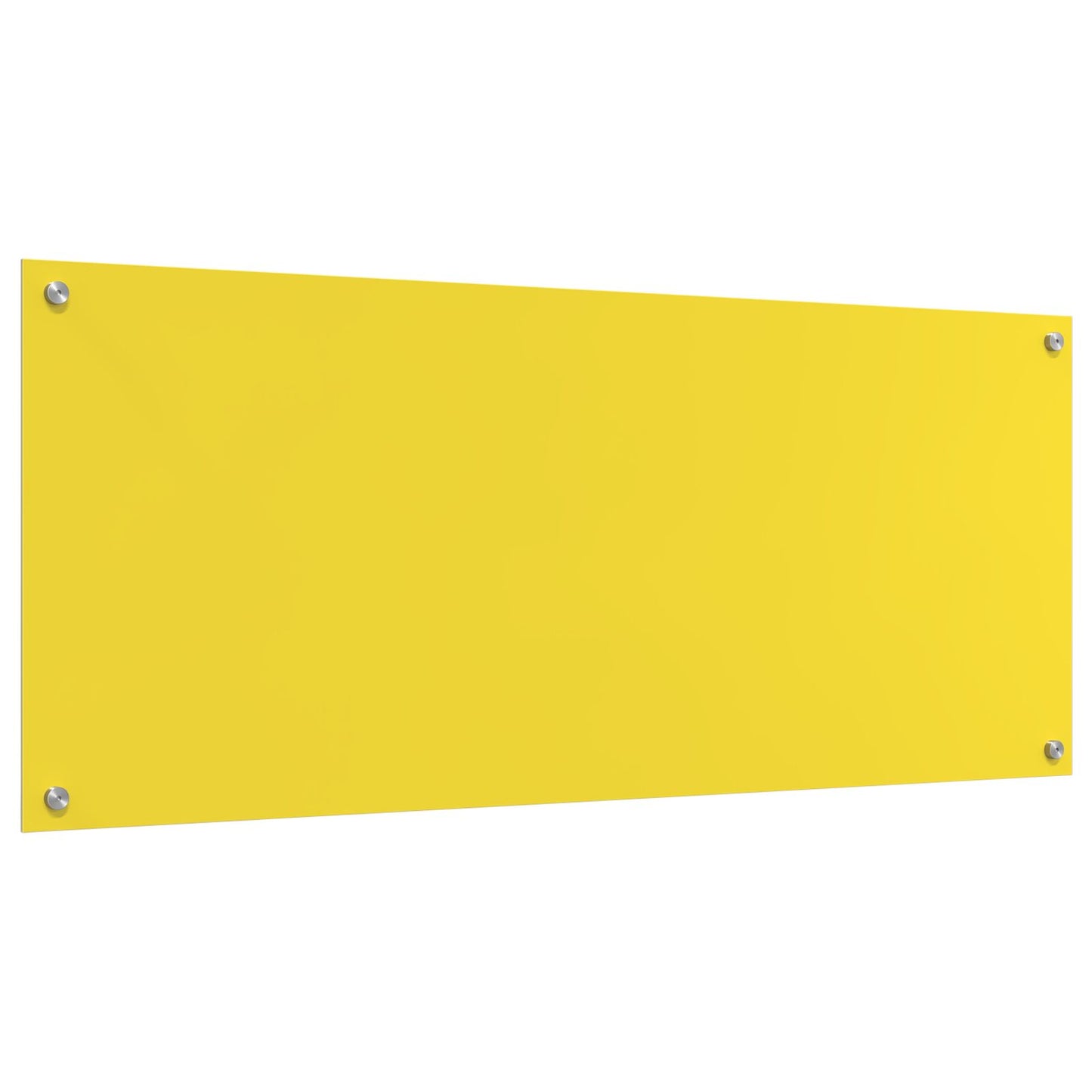 Schienale Cucina Giallo 120X50X0,6 Cm In Vetro Temperato