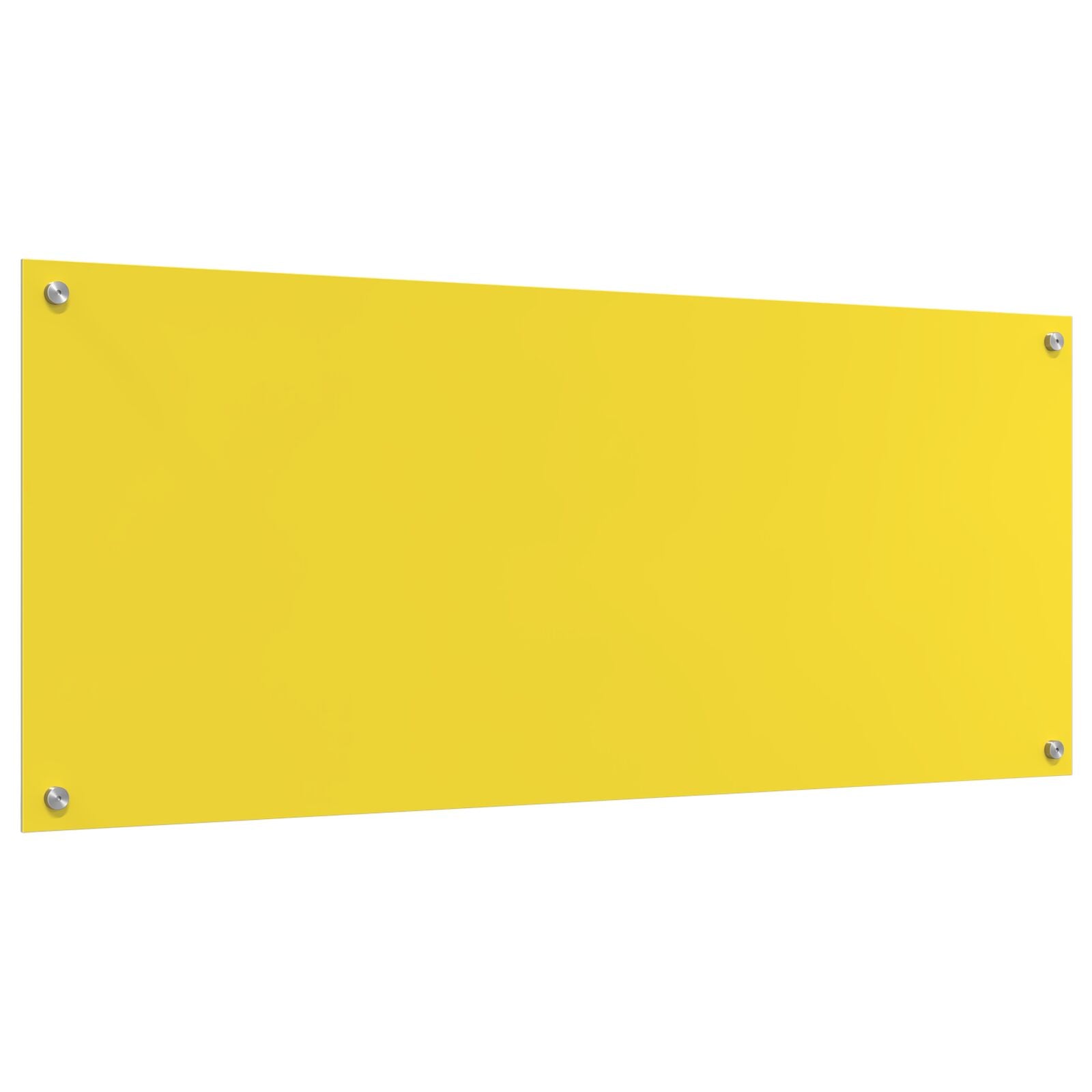 Schienale Cucina Giallo 120X50X0,6 Cm In Vetro Temperato