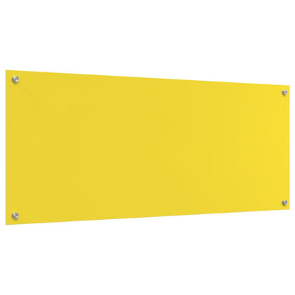Schienale Cucina Giallo 120X50X0,6 Cm In Vetro Temperato