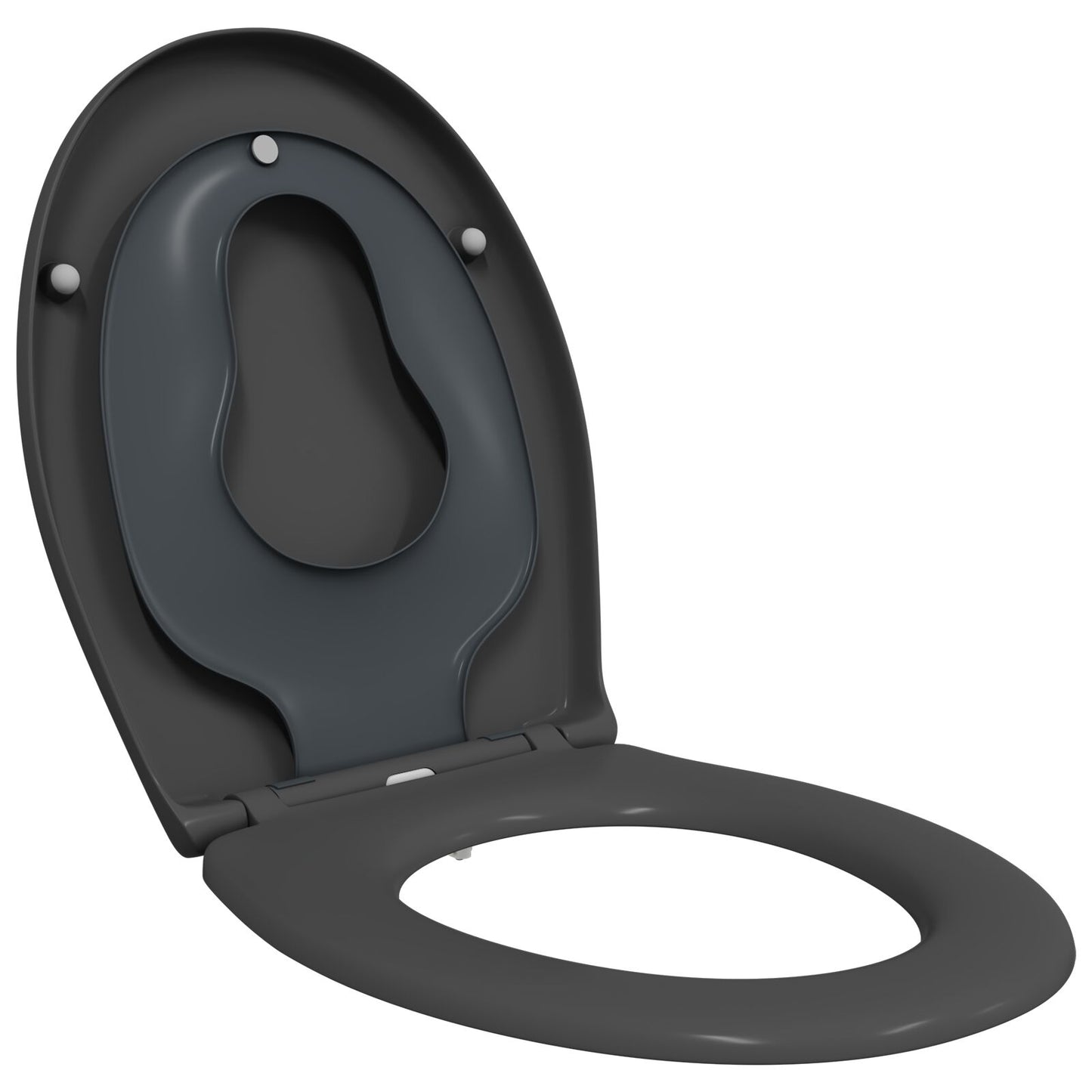 Sedile Per Toilette Familiare Con Sedile Per Bambini Sgancio Rapido In Duroplast