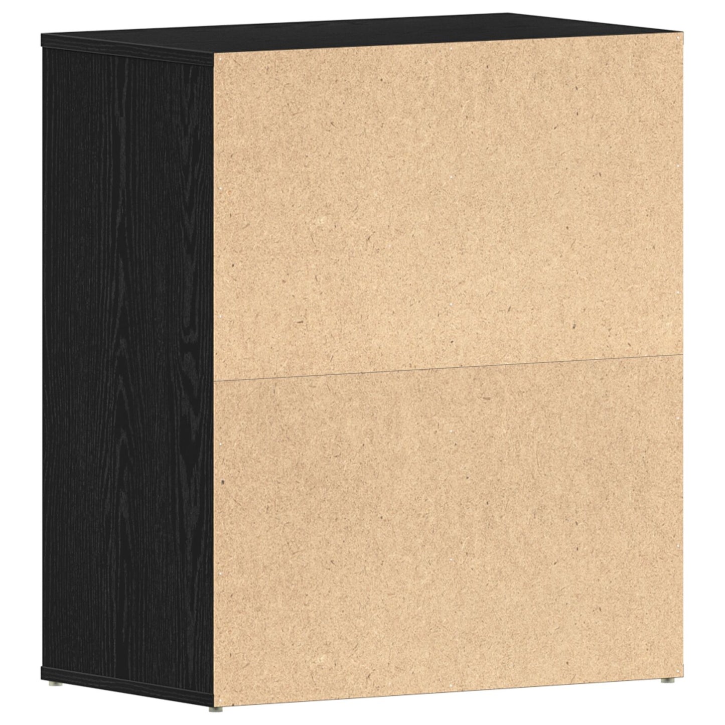 Mobiletto Per Scarpe  Nero Rovere 60X35X70 Cm In Legno Ingegnerizzato