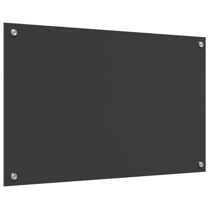 Schienale Cucina Grigio Scuro 80X50X0.6 Cm Vetro Temperato