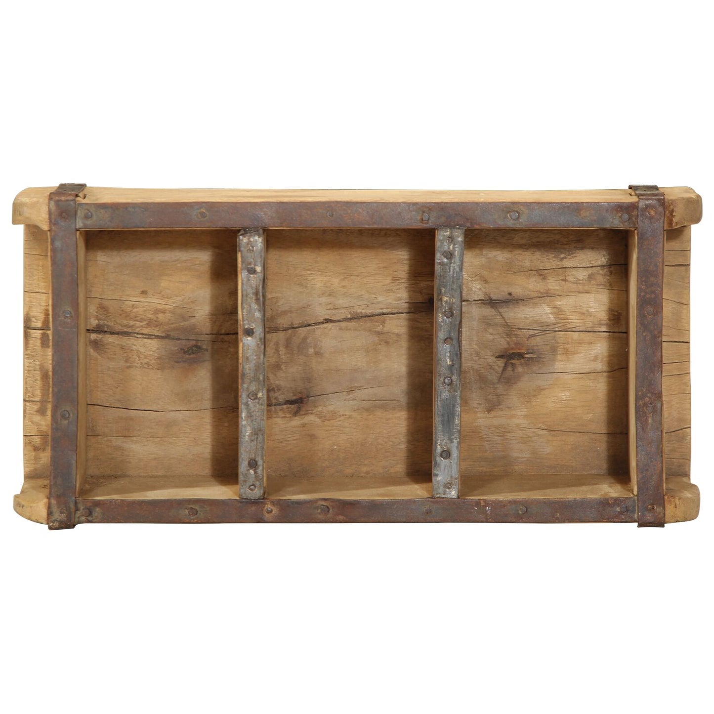 Vassoio 30X14X9 Cm Legno Massello Riciclato