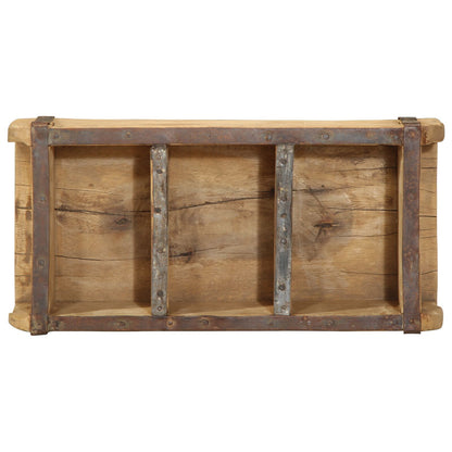 Vassoio 30X14X9 Cm Legno Massello Riciclato
