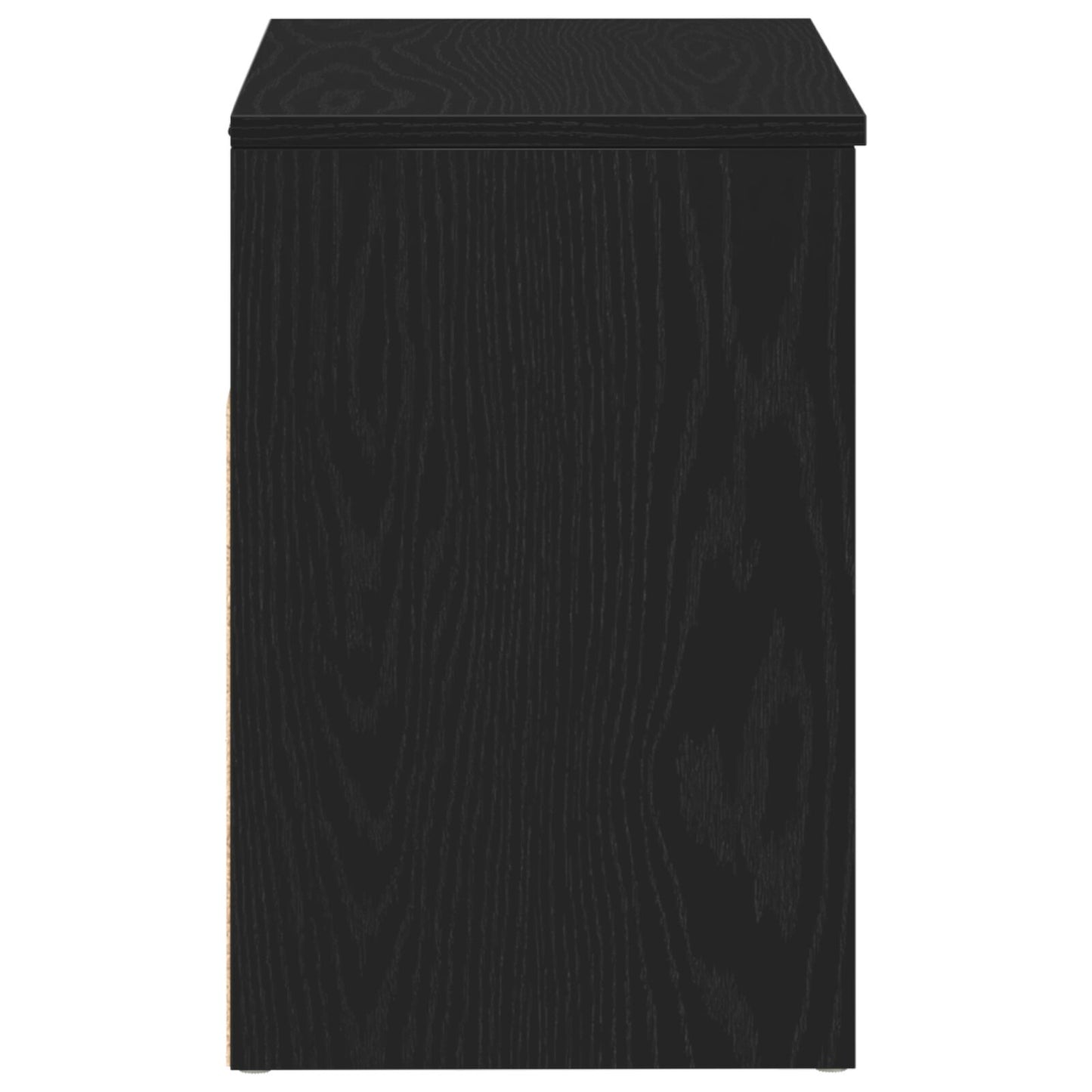 Panca Hall  In Nero Rovere 60X30X45 Cm In Legno Ingegnerizzato