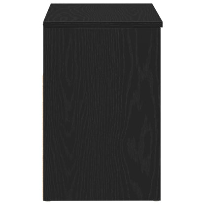 Panca Hall  In Nero Rovere 60X30X45 Cm In Legno Ingegnerizzato