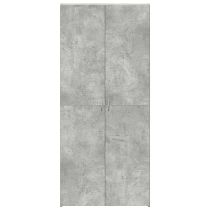 Armadio Scarpe  Grigio Cemento Legno Ingegnerizzato Armadio Scarpe