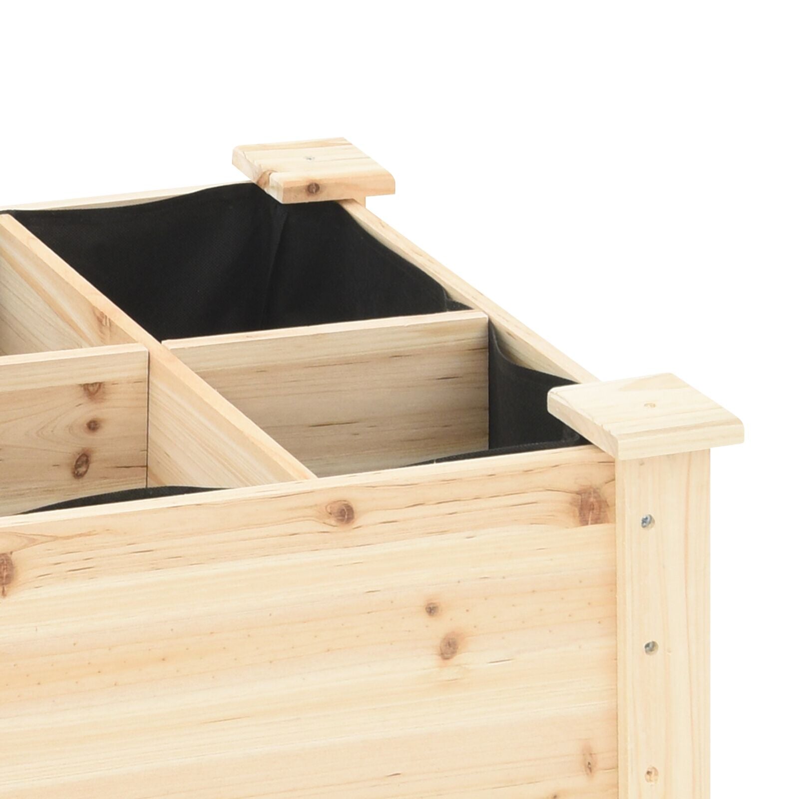 Fioriera Per Giardino Con Griglie 71X37X76 Cm In Legno Massello Di Pino