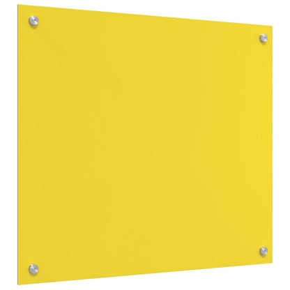 Schienale Da Cucina Giallo 70X60X0,6 Cm In Vetro Temperato -
