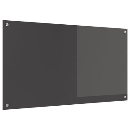 Schienale Da Cucina  Grigio Scuro 110X60X0,6 Cm In Vetro Temperato