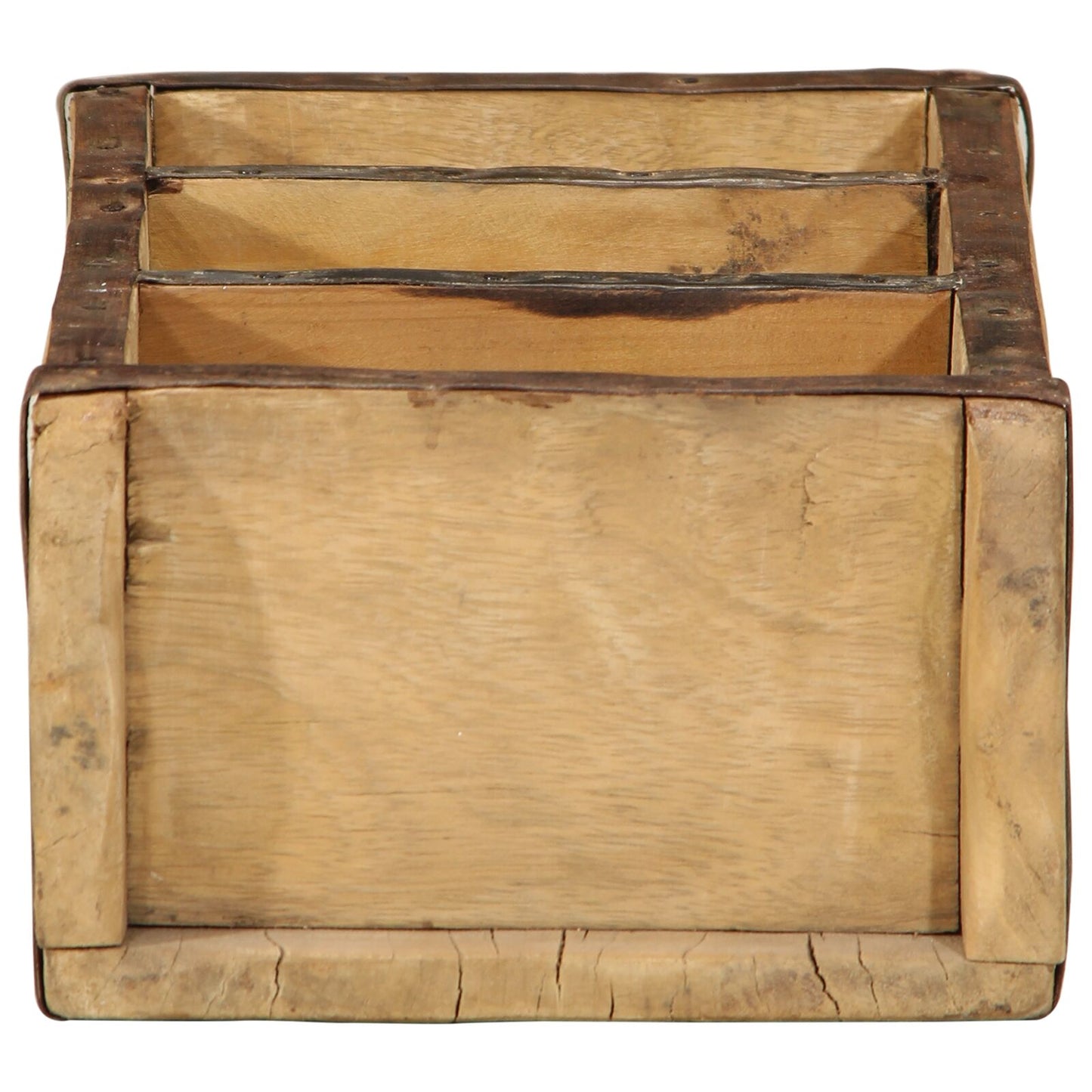 Set Di Vassoi  4 Pezzi 30X14X9 Cm In Legno Massiccio Recuperato