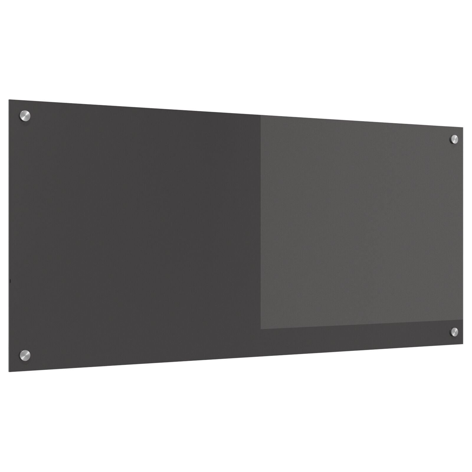 Schienale Cucina Grigio Scuro 110X50X0,6 Cm In Vetro Temperato Di
