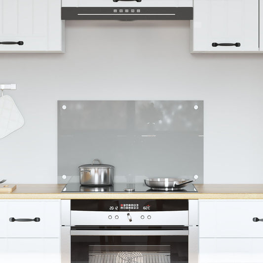 Schienale Cucina Grigio Chiaro 70X40X0,6 Cm Vetro Temperato