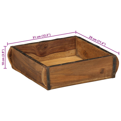 Vassoio 31X29X10 Cm In Legno Riciclato