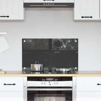 Schienale Cucina Grigio Scuro 70X40X0,6 Cm In Vetro Temperato Di