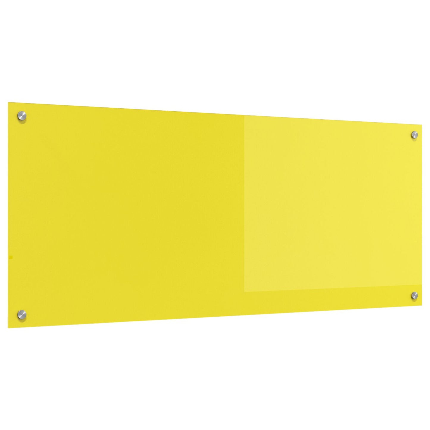 Schienale Cucina Giallo 120X50X0,6 Cm In Vetro Temperato