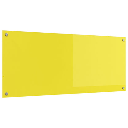 Schienale Cucina Giallo 120X50X0,6 Cm In Vetro Temperato