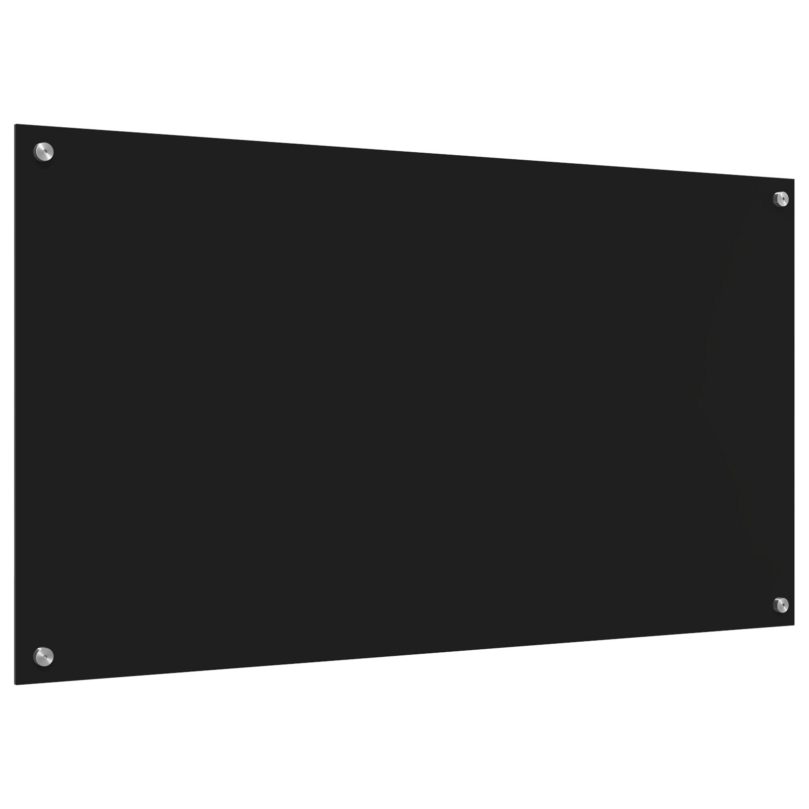 Schienale Cucina  Nero 110X60X0,6 Cm In Vetro Temperato