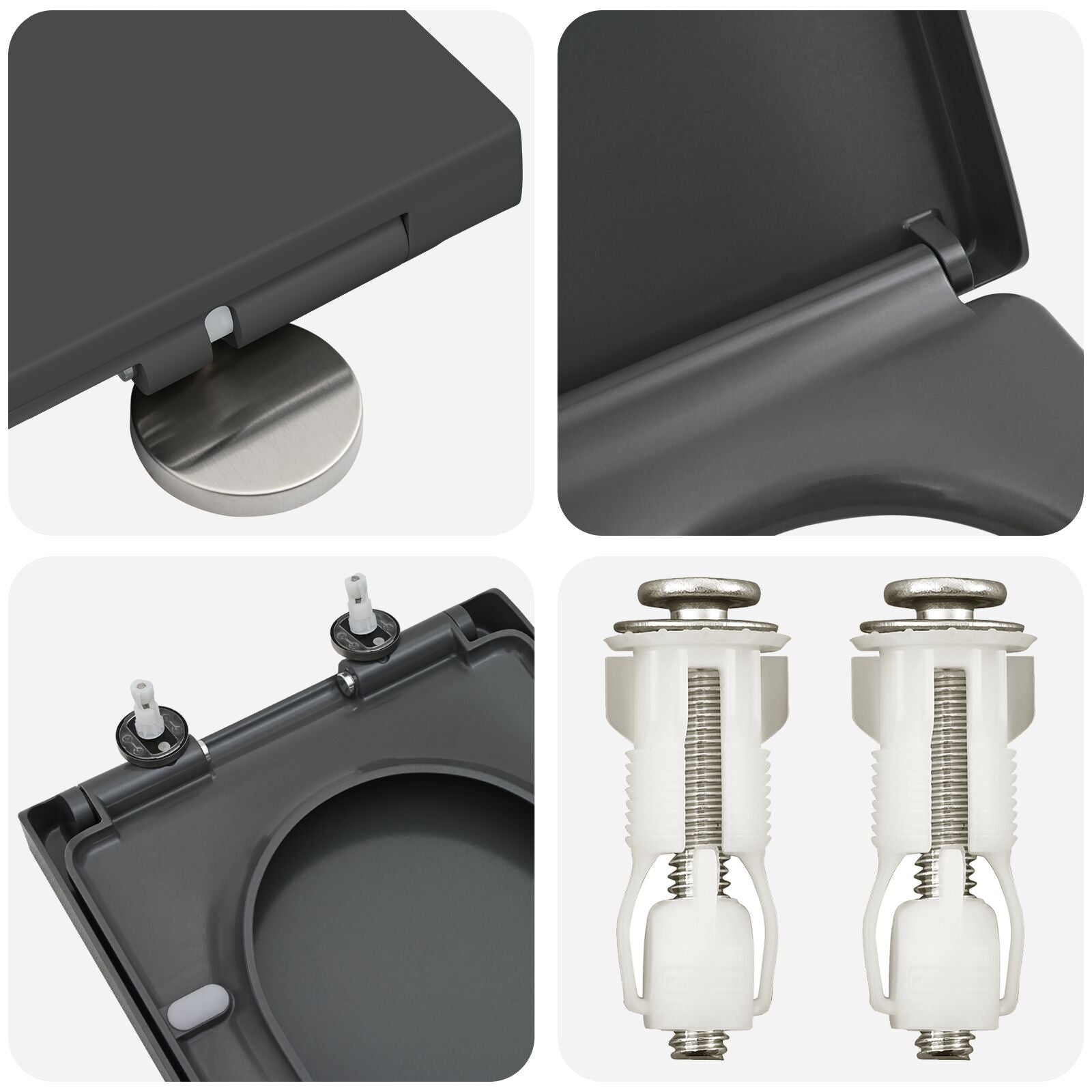 Toilette A Rilascio Rapido Con Chiusura Morbida In Duroplast