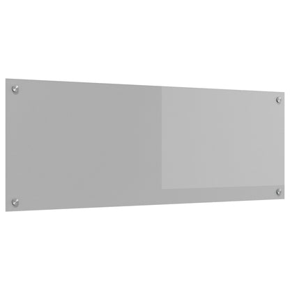 Schienale Cucina Grigio Chiaro 110X40X0,6 Cm Vetro Temperato Di