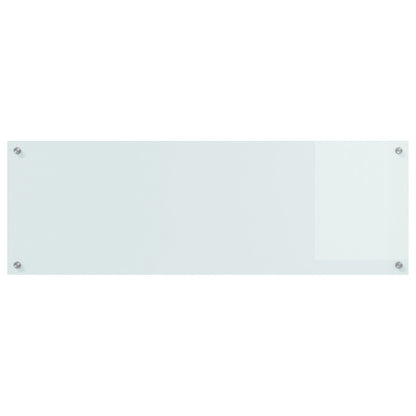 Schienale Da Cucina Bianco 120X40X0,6 Cm In Vetro Temperato