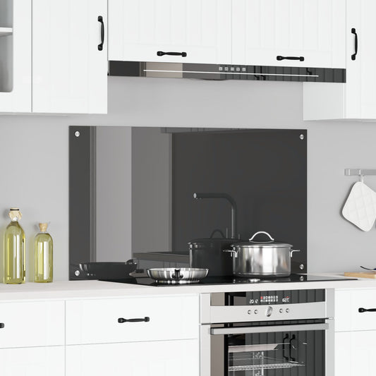 Schienale Da Cucina  Grigio Scuro 110X60X0,6 Cm In Vetro Temperato