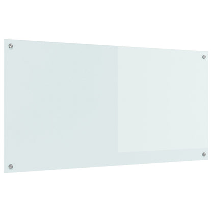Schienale Cucina Bianco 120X60X0,6 Cm In Vetro Temperato