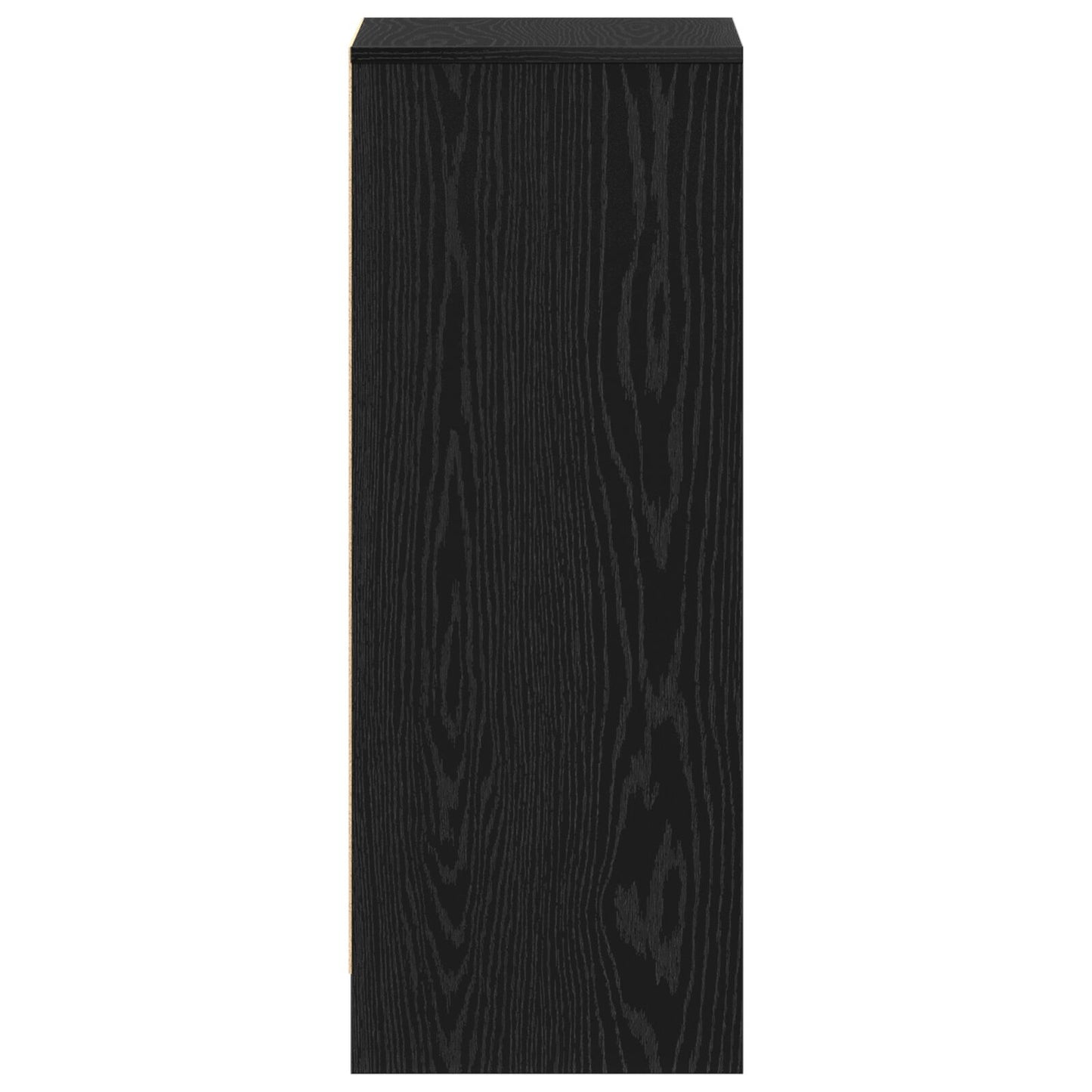 Mobile Per Scarpe  Nero Rovere 60X35X92 Cm In Legno Ingegnerizzato