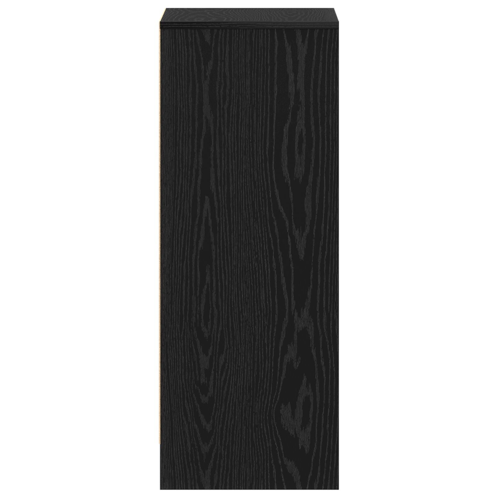 Mobile Per Scarpe  Nero Rovere 60X35X92 Cm In Legno Ingegnerizzato