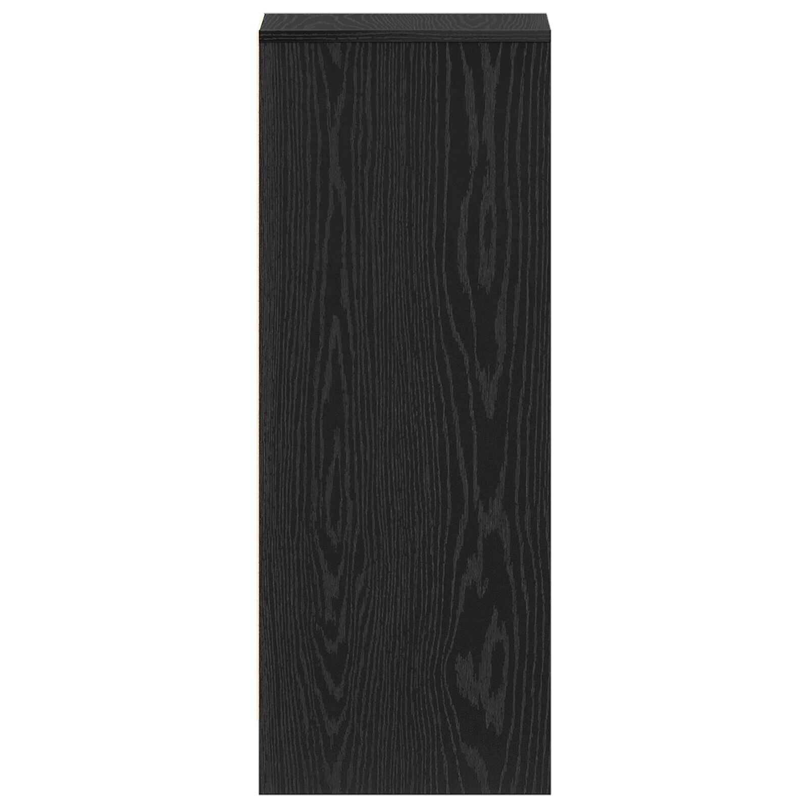 Mobile Per Scarpe  Nero Rovere 31,5X35X90 Cm In Legno Ingenerizzato