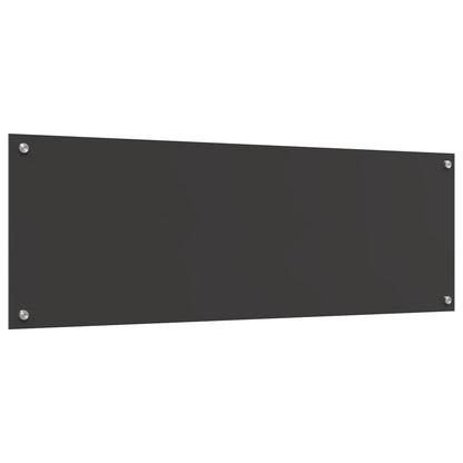 Schienale Cucina Grigio Scuro 120X40X0,6 Cm In Vetro Temperato -