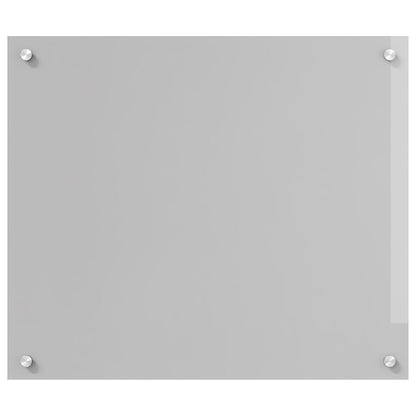 Pannello Cucina  Grigio Chiaro 70X60X0,6 Cm Vetro Temperato