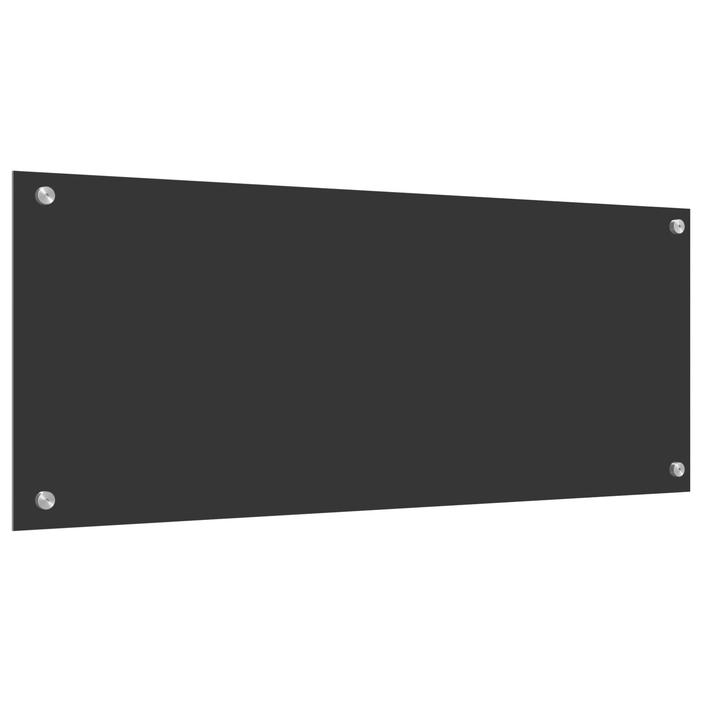 Schermo Da Cucina  Grigio Scuro 100X40X0,6 Cm Vetri Temperati