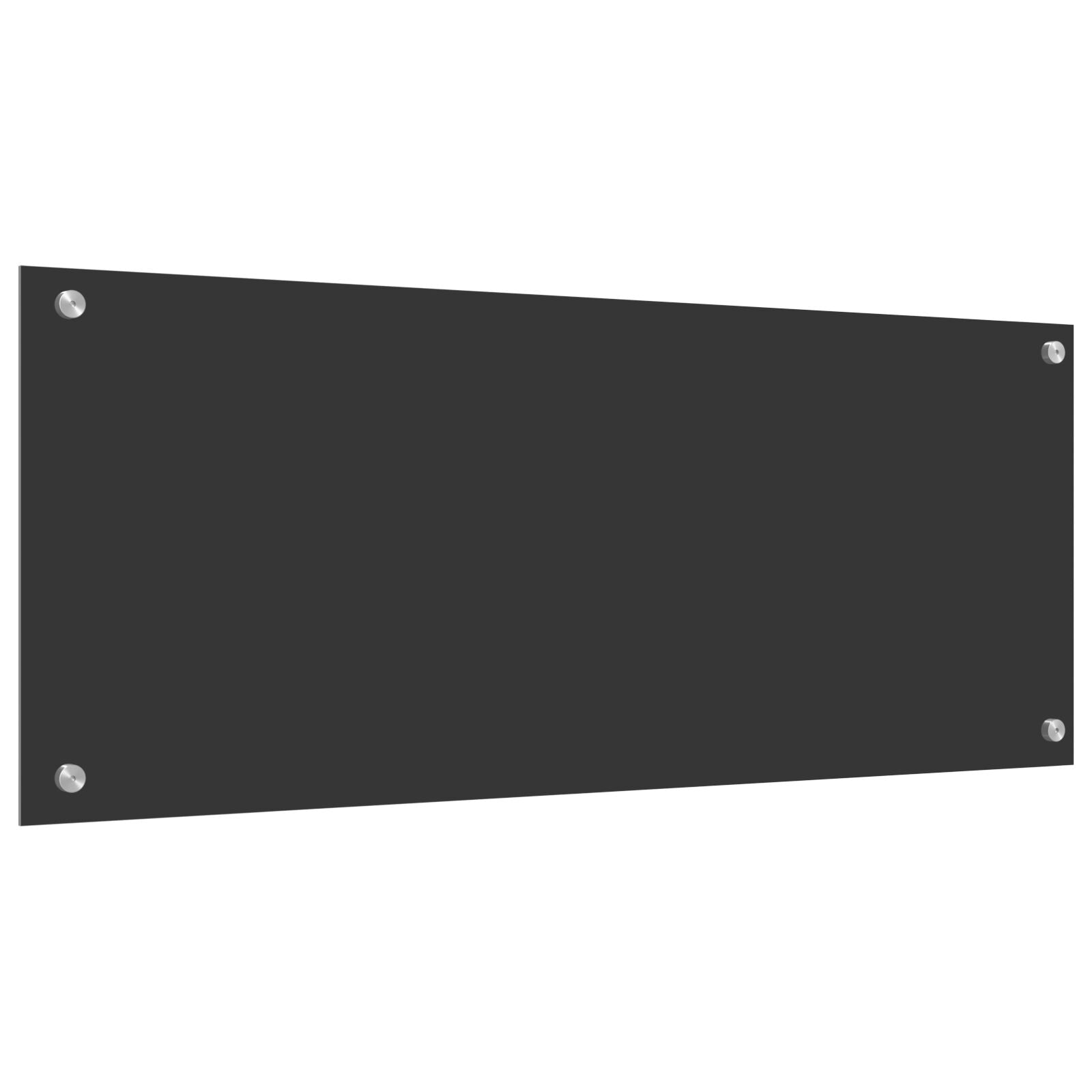 Schermo Da Cucina  Grigio Scuro 100X40X0,6 Cm Vetri Temperati