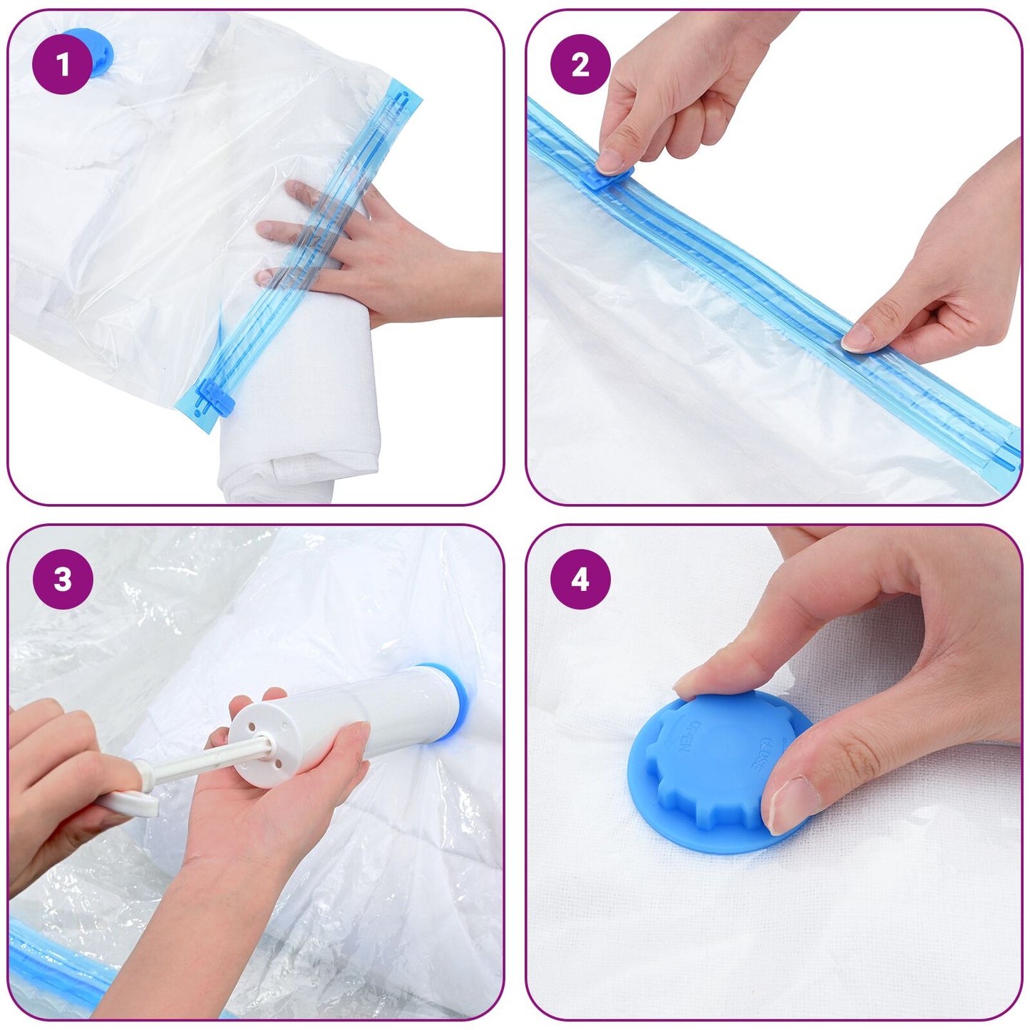 Sacchetti Sottovuoto Per Conservare 15 Pz In 4 Misure