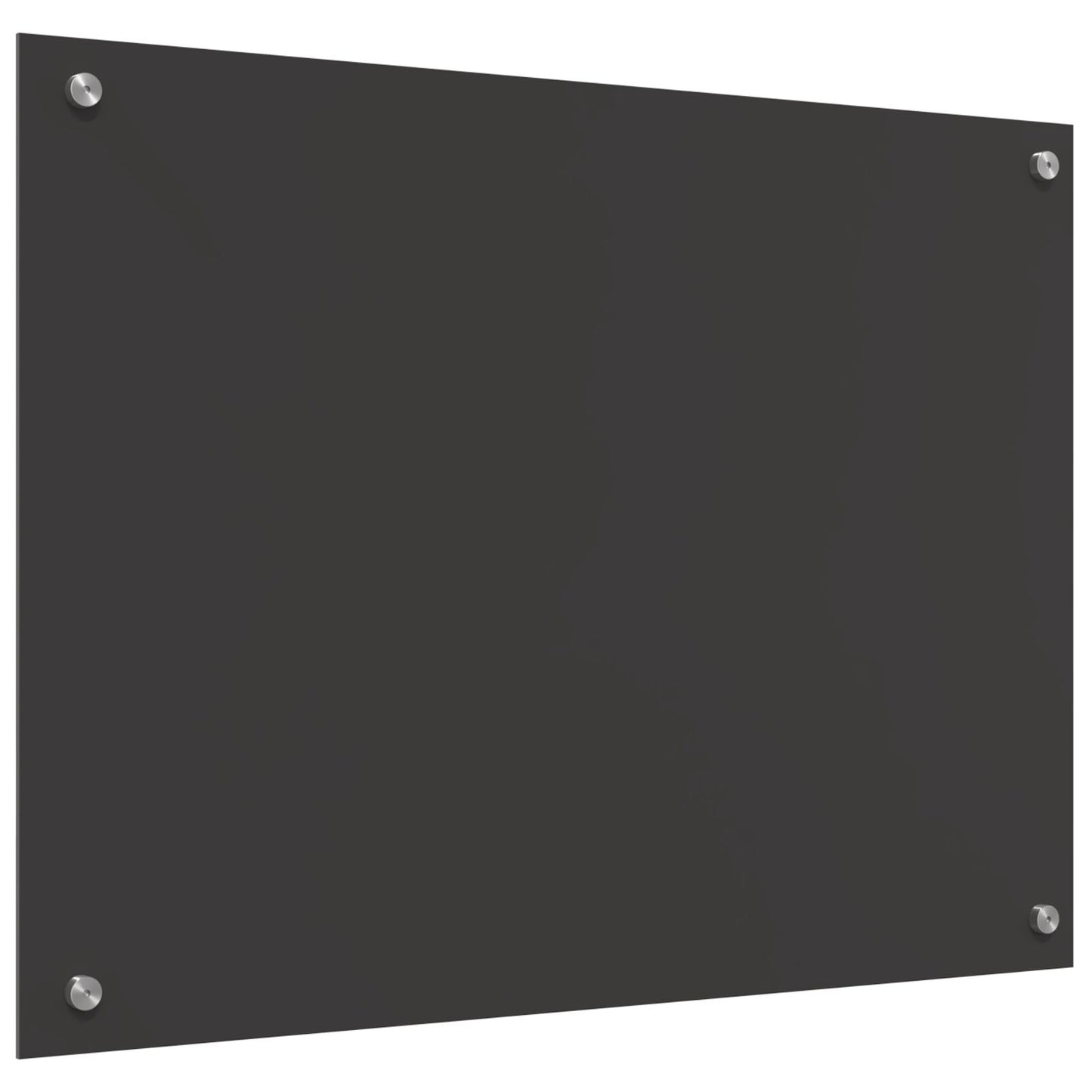 Schienale Cucina In Grigio Scuro - 80X60X0.6 Cm Vetro Temperato
