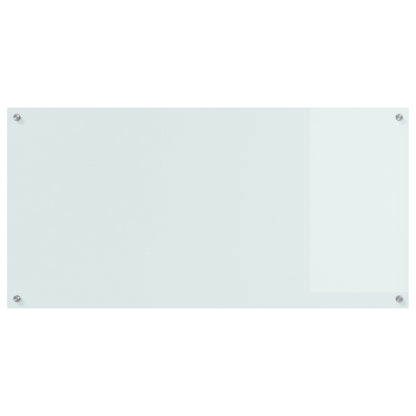 Schienale Cucina Bianco 120X60X0,6 Cm In Vetro Temperato