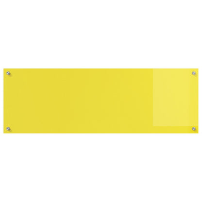 Schienale Da Cucina  Giallo 120X40X0,6 Cm In Vetro Temperato