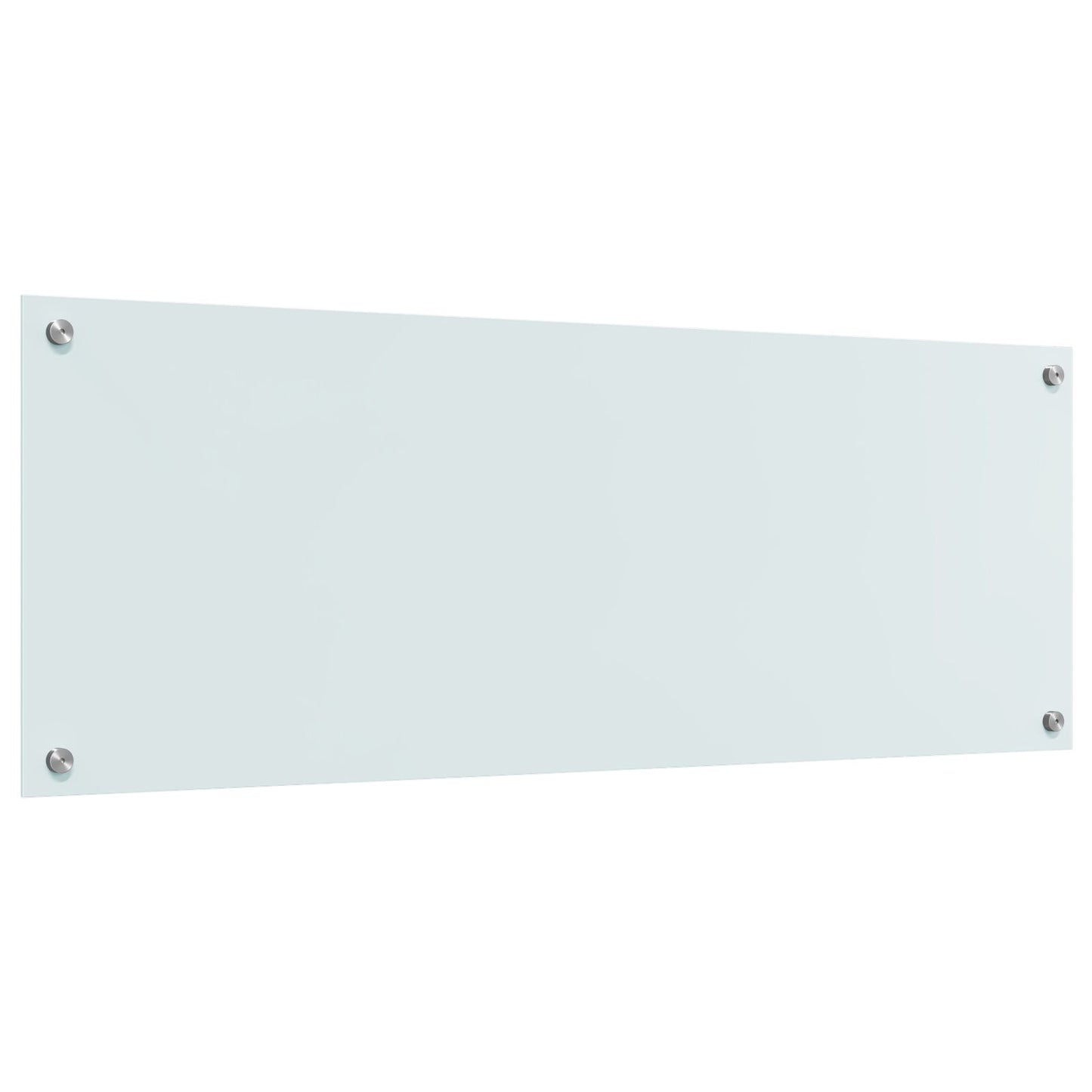 Schienale Cucina Bianco 110X40X0,6 Cm Vetro Temperato