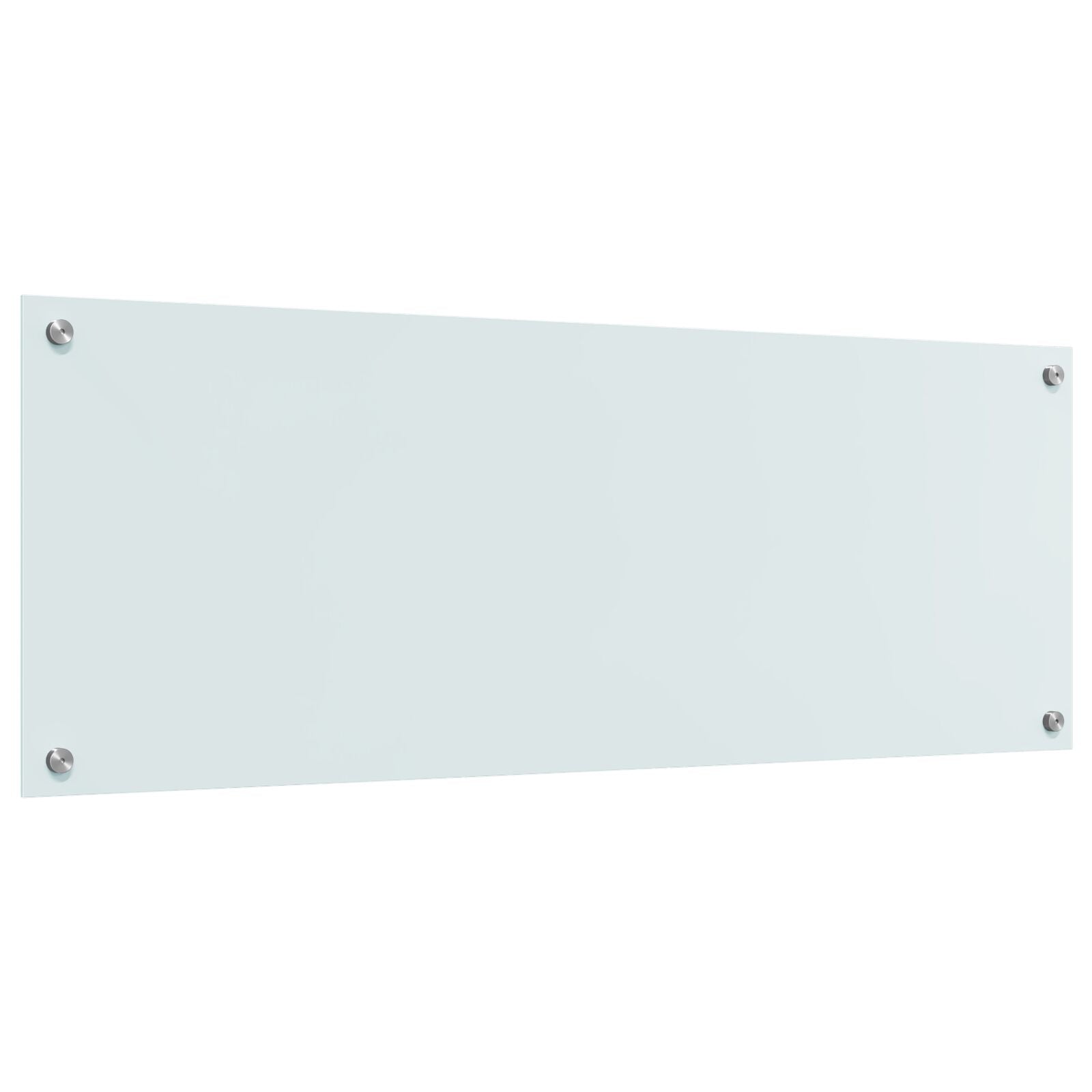Schienale Cucina Bianco 110X40X0,6 Cm Vetro Temperato