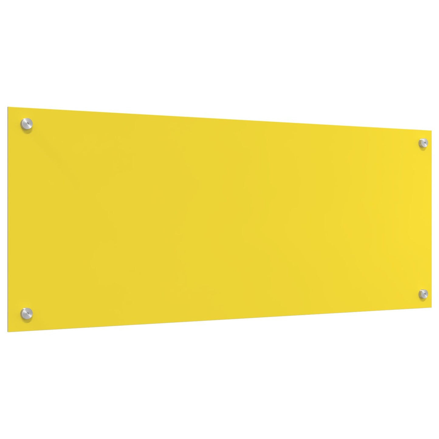 Schienale Cucina  Giallo 100X40X0.6 Cm Vetro Temperato