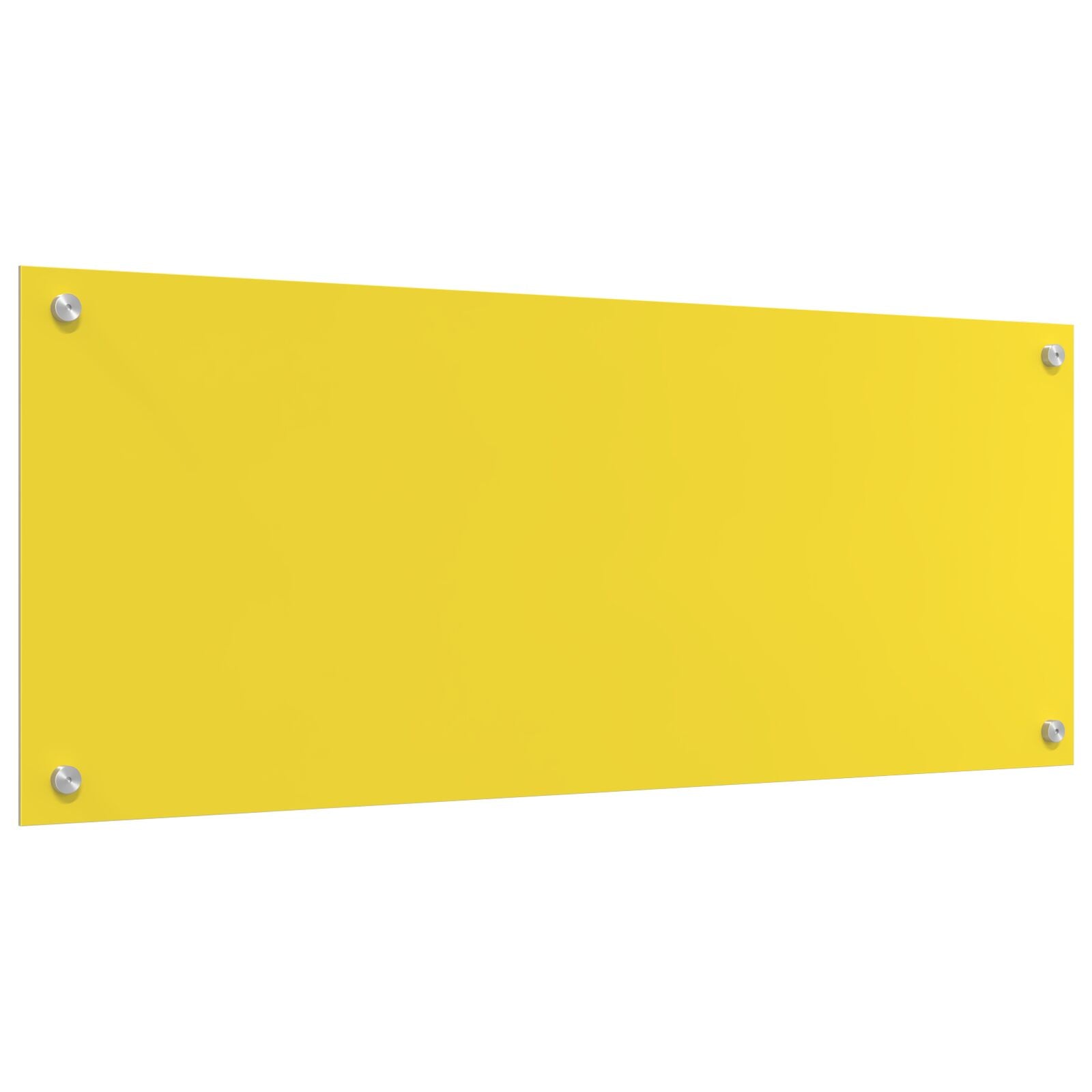 Schienale Cucina  Giallo 100X40X0.6 Cm Vetro Temperato