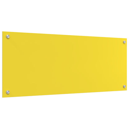 Schienale Cucina  Giallo 100X40X0.6 Cm Vetro Temperato