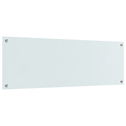 Schienale Da Cucina Bianco 120X40X0,6 Cm In Vetro Temperato
